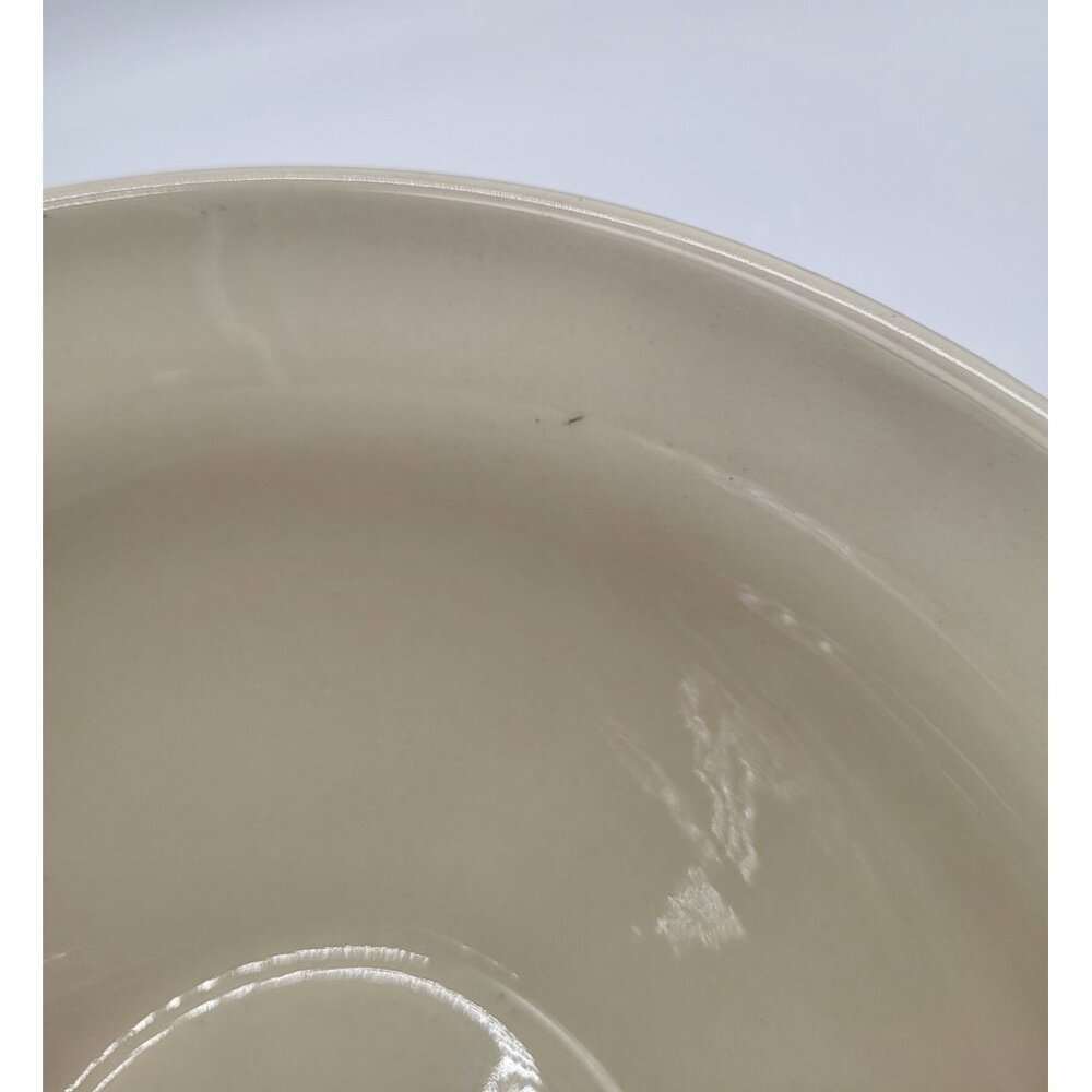 MCCOY Memories Pottery Ovenware Mixing Bowl Cream Pink Blue Stripe - Picture 3 of 10